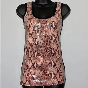 Esti Couture Women’s Sleeveless Snake Print Too Size Small